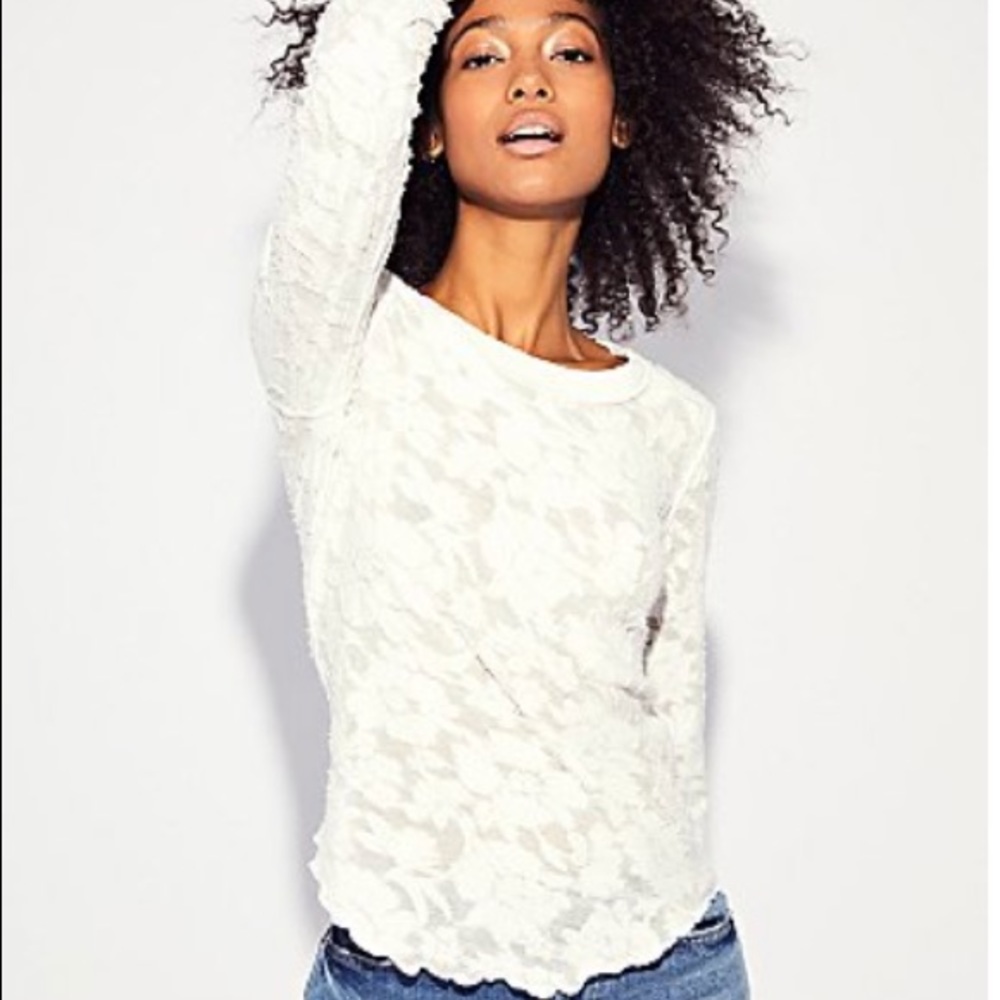Free People floral tee